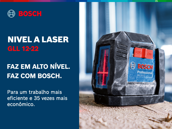 Nível a Laser com Suporte Giratório Vermelho GLL 12-22 12M